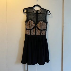 Black dress with lace